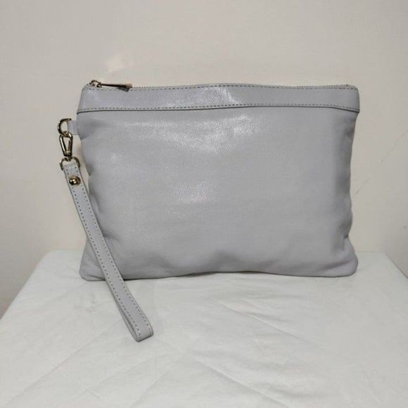 Laura Di Maggio Milano Women's Italian Butter Soft Leather Oversized Wristlet - Picture 3 of 10